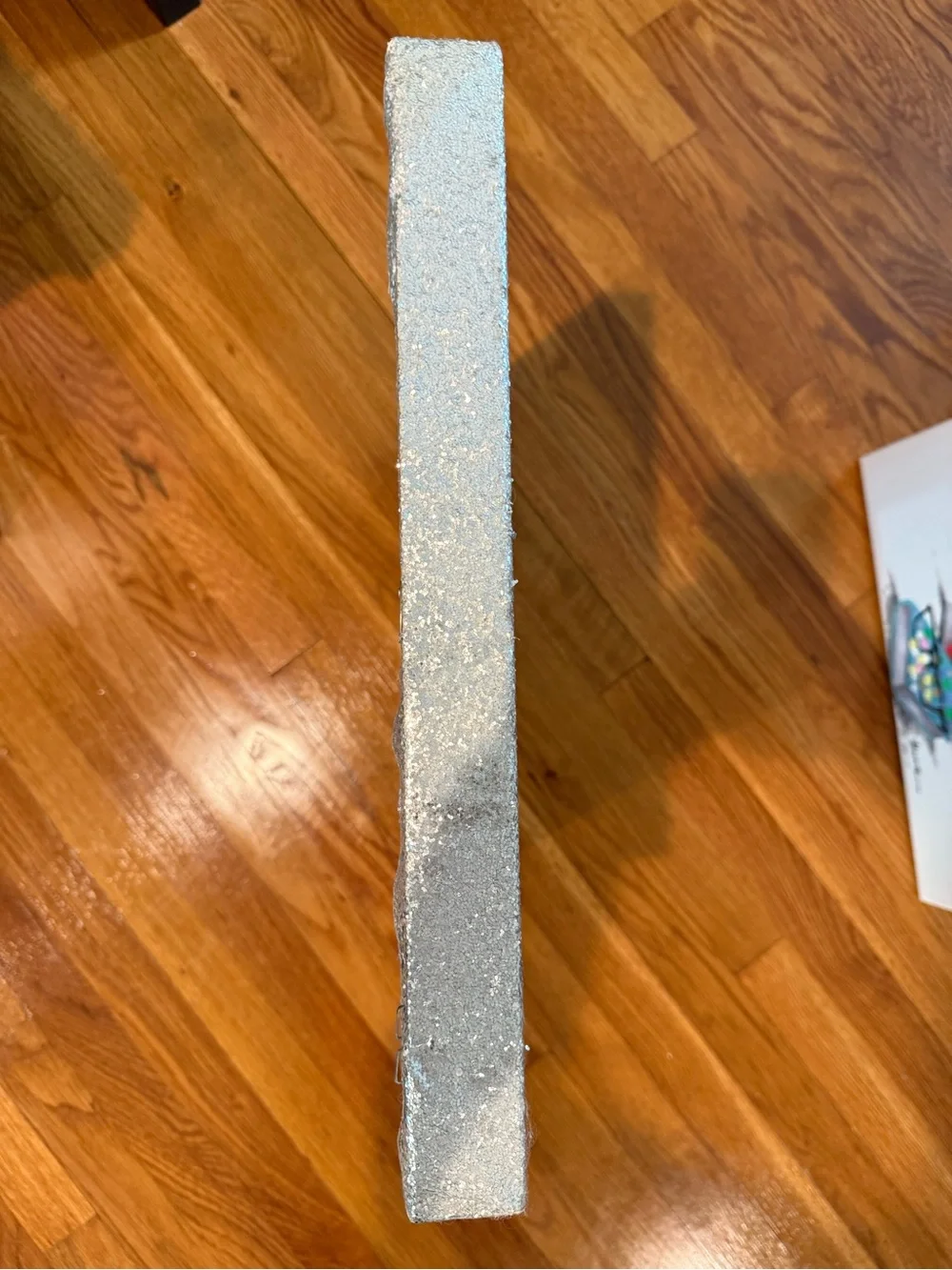 Glitter 'XOXO' Wall Art – Silver White Accent